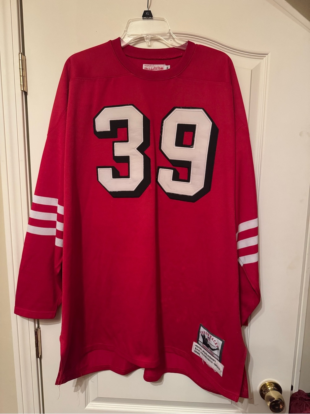 1955 Mens San Francisco 49ers Hugh McElhenny #39 Red Jersey Mitchell Ness Sz 56